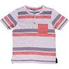 Noam Yarn Dye Pocket Henley, Rib Red - Tees - 1 - thumbnail