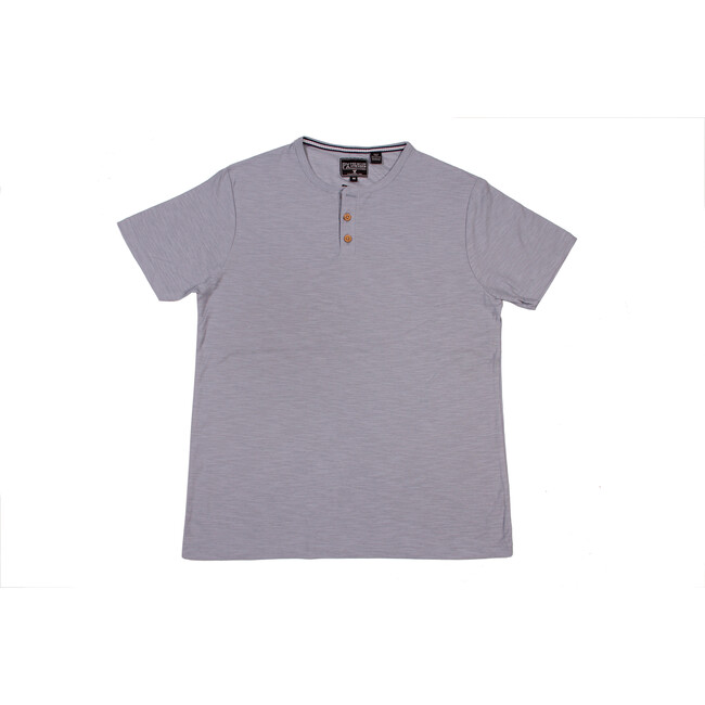 Jasper Slub Henley, Moody Blue - Tees - 1
