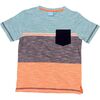 Sidney Yarn Dye Tee, Light Capri - Tees - 1 - thumbnail