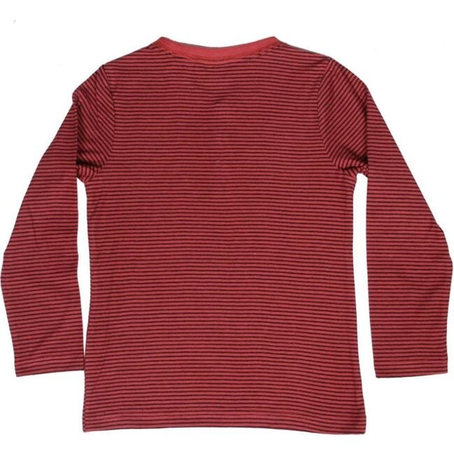 Corey Long Sleeve Tee, Cream Berry - Tees - 3