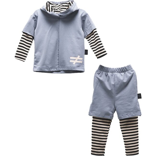Zebra Print Outfit, Blue