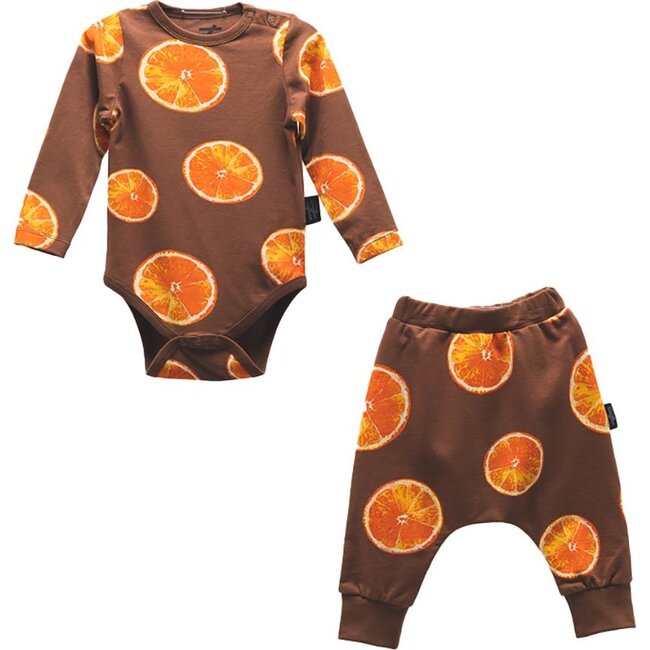 Tangerine Bodysuit Outfit, Brown