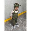 Overalls Outfit, Khaki Green - Mixed Apparel Set - 2