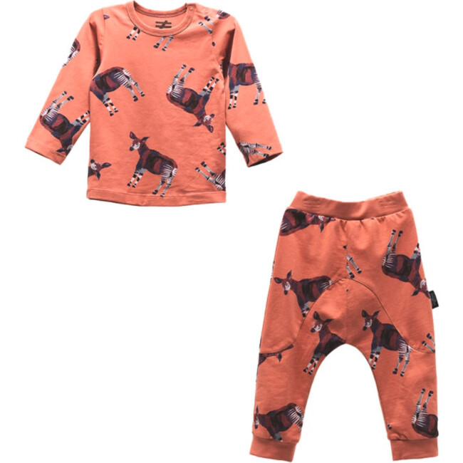 Deer Outfit, Terra Cotta - Mixed Apparel Set - 1