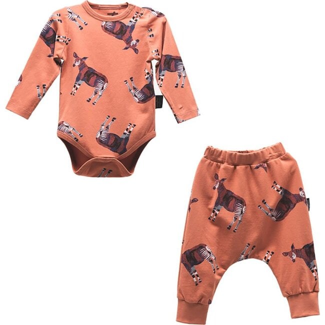 Deer Bodysuit Outfit, Terra Cotta