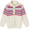 Men's Scott Varisty Fairisle Sweater, Cannoli Cream - Sweaters - 1 - thumbnail