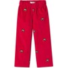Myles Pant, Crimson With Woody Embroidery - Pants - 1 - thumbnail