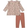 Leopard Ruffle Outfit, Pink - Mixed Apparel Set - 1 - thumbnail
