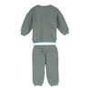 Baby Fuzzy Jones Sweat Set, Dusty Blue & Tan Stripe - Mixed Apparel Set - 3