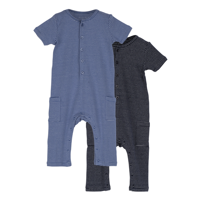 Baby Wilson Coverall Duo, Blue Multi - Onesies - 1
