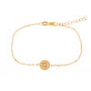 Gold Perfectly Imperfect Heart Chain Bracelet - Bracelets - 1 - thumbnail