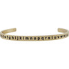 Baby & Child Alphabet Bracelet, Gold - Bracelets - 1 - thumbnail