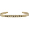 Baby & Child "Choose Joy" Bracelet, Gold - Bracelets - 1 - thumbnail