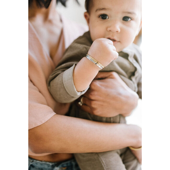 Baby & Child Alphabet Bracelet, Gold - Bracelets - 3