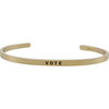*Exclusive* Women's Vote Bracelet, Gold - Bracelets - 1 - thumbnail