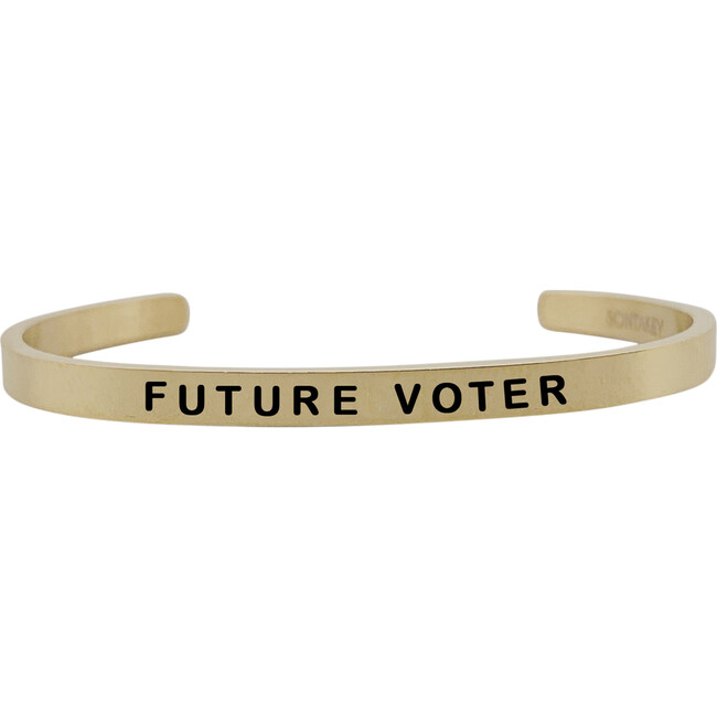 *Exclusive* Baby Vote Bracelet, Gold