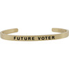 *Exclusive* Baby Vote Bracelet, Gold - Bracelets - 1 - thumbnail