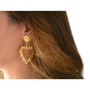 Heart Of Gold Earrings, Gold - Earrings - 2