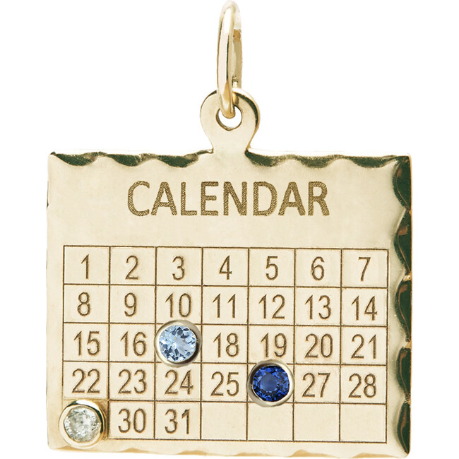 Multiple Date Calendar Charm Zahava Jewelry