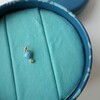 Byrdie Heart Charm, Turquoise - Necklaces - 3 - thumbnail