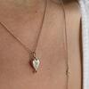 Byrdie Heart Charm, Carnelian - Necklaces - 4 - thumbnail