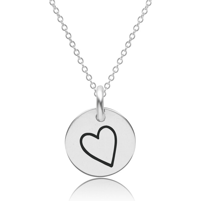 Sterling Silver Perfectly Imperfect Dainty Heart Necklace - Necklaces - 1