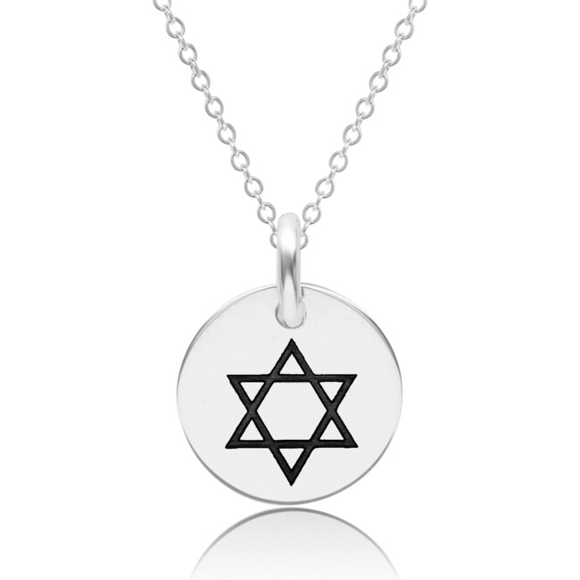 Sterling Silver Dainty Star of David Necklace - Necklaces - 1