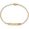 18K Yellow Gold Snake "Never Fear" Snake Petite Poesy Bracelet - Bracelets - 1 - thumbnail