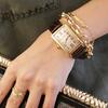 18K Yellow Gold Snake "Never Fear" Snake Petite Poesy Bracelet - Bracelets - 2