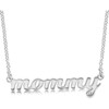 Sterling Silver Script Mommy Nameplate Necklace - Necklaces - 1 - thumbnail
