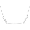 Sterling Silver Nameplate Necklace, 2 Names - Necklaces - 1 - thumbnail
