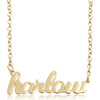Gold Script Nameplate Necklace, 1 Name - Necklaces - 1 - thumbnail