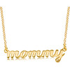 Gold Script Mommy Nameplate Necklace - Necklaces - 1 - thumbnail