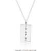 Engravable Sterling Silver Mini Dog Tag Necklace - Necklaces - 3