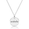 Engravable Sterling Silver Circle Necklace - Necklaces - 1 - thumbnail