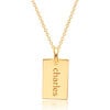 Engravable Gold Mini Dog Tag Necklace - Necklaces - 1 - thumbnail