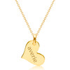 Engravable Gold Heart Necklace - Necklaces - 1 - thumbnail
