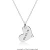 Engravable Sterling Silver Heart Necklace - Necklaces - 2 - thumbnail