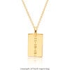 Engravable Gold Mini Dog Tag Necklace - Necklaces - 4