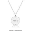 Engravable Sterling Silver Circle Necklace - Necklaces - 3