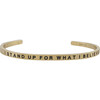 Youth "I Stand Up For What I Believe" Bracelet, Gold - Bracelets - 1 - thumbnail
