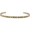 Youth "If I Fall I Will Rise Again" Bracelet, Gold - Bracelets - 1 - thumbnail