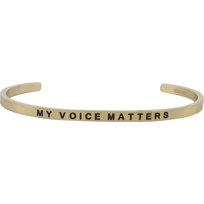 Youth "My Voice Matters " Bracelet Gold