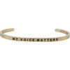 Youth "My Voice Matters " Bracelet Gold - Bracelets - 1 - thumbnail