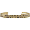 Women's "They Chose Me to Be Their Mommy" Bracelet, Gold - Bracelets - 3 - thumbnail