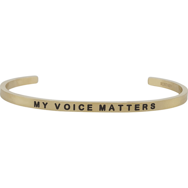 Baby & Child "My Voice Matters" Bracelet, Gold