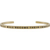 Women's "My Voice Will Become Their Inner Voice" Bracelet, Gold - Bracelets - 1 - thumbnail