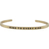 Women's "Kind to Every Kind" Bracelet, Gold - Bracelets - 1 - thumbnail