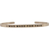 Women's "I Was Made For This" Bracelet, Rose Gold - Bracelets - 1 - thumbnail