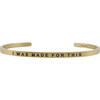 Women's "I Was Made For This" Bracelet, Gold - Bracelets - 1 - thumbnail